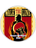 Johnny Cash Edible Icing Cake Topper