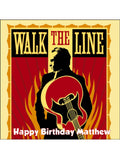 Johnny Cash Edible Icing Cake Topper