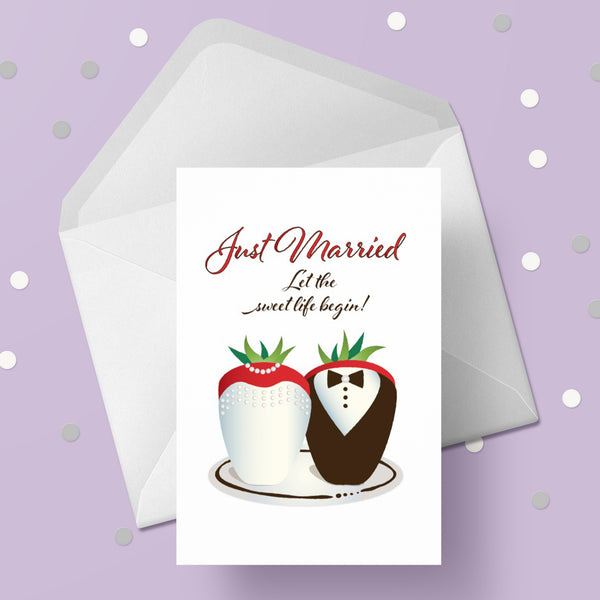 Wedding Card Just Married