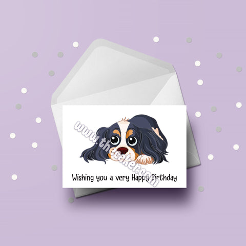 Cavalier King Charles 04 Birthday Card