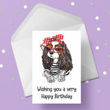Cavalier King Charles 03 Birthday Card