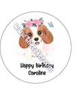 Cavalier Spaniel Dog Edible Icing Cake Topper 01