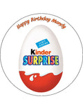 Kinder Egg Edible Icing Cake Topper