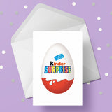Kinder Egg Birthday Card
