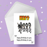 Kiss Birthday Card