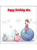 Knit Knitting Edible Icing Cake Topper 01
