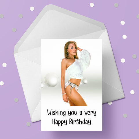 Kylie Minogue 01 Birthday Card
