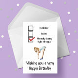 Kylie Minogue Birthday Card - Funny mentally dating ....