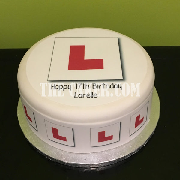 L Plates Edible Icing Cake Topper
