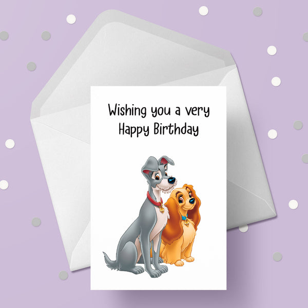 Lady & The Tramp Birthday Card 04