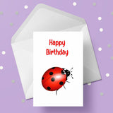 Ladybird Birthday Card