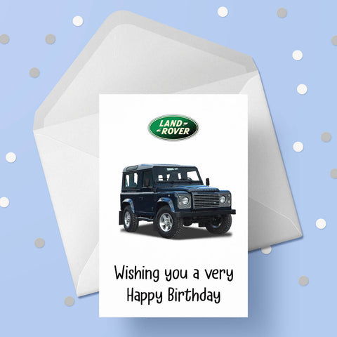 Land Rover 01 Birthday Card