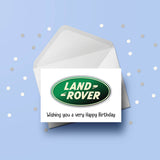 Land Rover Logo Birthday Card