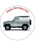 Land Rover Edible Icing Cake Topper 03