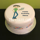 IT Computer Theme Edible Icing Cake Topper 05