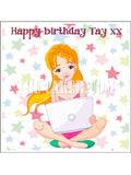 IT Computer Theme Edible Icing Cake Topper 02