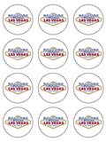 Las Vegas Sign Edible Icing Cake Topper 01