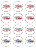 Las Vegas Sign Edible Icing Cake Topper 01