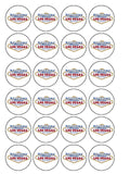 Las Vegas Sign Edible Icing Cake Topper 01