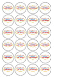 Las Vegas Sign Edible Icing Cake Topper 03 - Married in Vegas