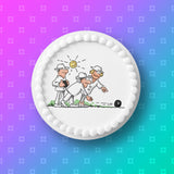 Lawn Bowls Edible Icing Cake Topper 01