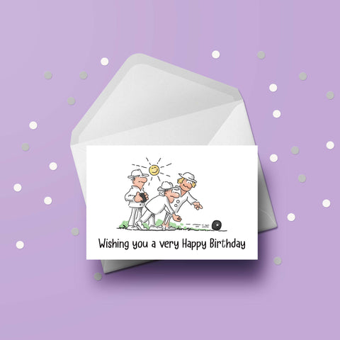 Lawn Bowls 01 Birthday Card