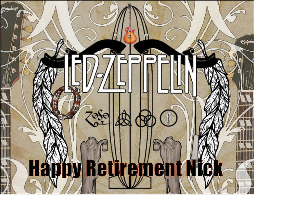 Led Zeppelin 01 Edible Icing Cake Topper – the caker online
