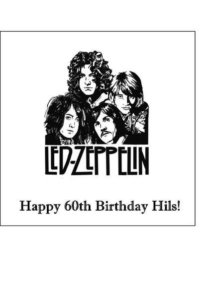 Led Zeppelin 02 Edible Icing Cake Topper – the caker online