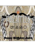 Led Zeppelin Edible Icing Cake Topper 01