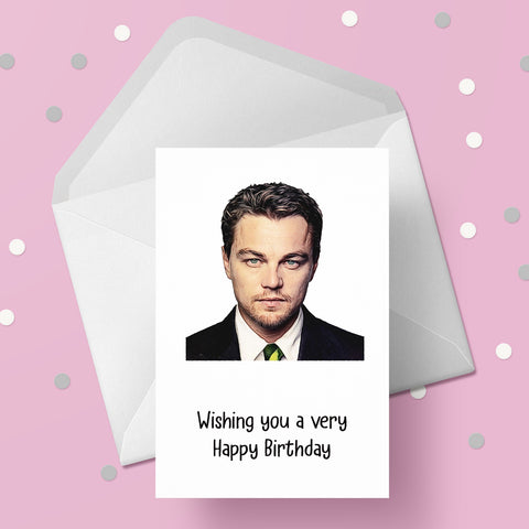 Leonardo DiCaprio 02 Birthday Card