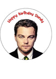 Leonardo DiCaprio 02 Edible Icing Cake Topper