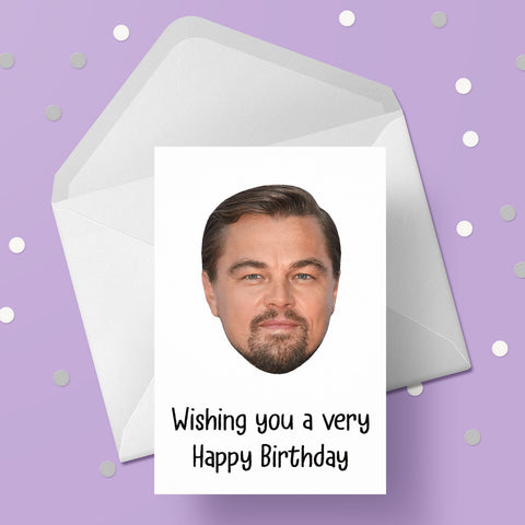 Leonardo DiCaprio 01 Birthday Card