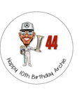 Lewis Hamilton 01 Edible Icing Cake Topper or Ribbon