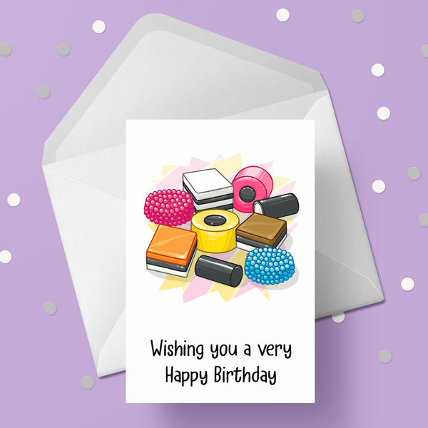 Liquorice Allsorts Birthday Card 01