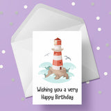 Lighthouse Birthday Card