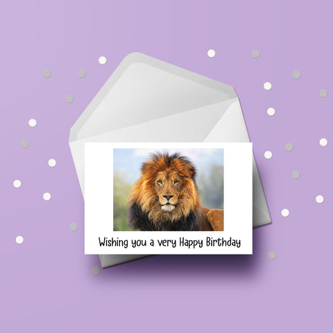 Lion 03 Birthday Card