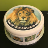 Lion Edible Icing Cake Topper 03