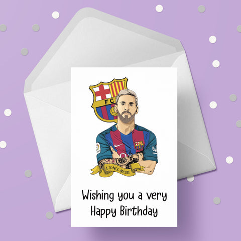 Lionel Messi 02 Birthday Card