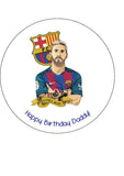 Lionel Messi 02 Edible Icing Cake Topper or Ribbon