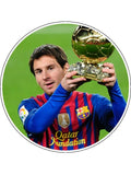 Lionel Messi 03 Edible Icing Cake Topper or Ribbon