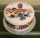 Liquorice Allsorts Bertie Bassett Edible Icing Cake Topper