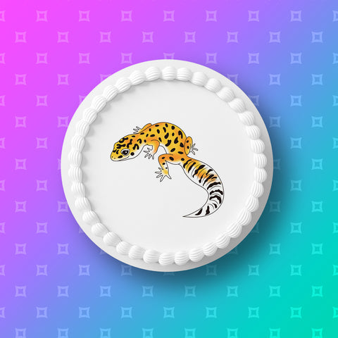 Lizard Gecko 01 Edible Icing Cake Topper