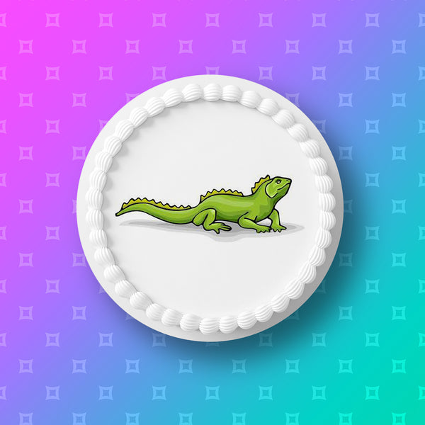 Lizard Gecko 03 Edible Icing Cake Topper
