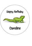 Lizard Gecko 03 Edible Icing Cake Topper