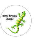 Lizard Gecko Edible Icing Cake Topper 02