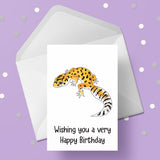 Lizard Gecko 01 Birthday Card