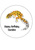 Lizard Gecko Edible Icing Cake Topper 01