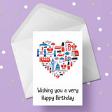 London Birthday Card 01 - British Theme