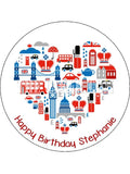 London Edible Icing Cake Topper 01