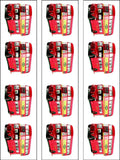 London Red Bus Edible Icing Cake Topper 02